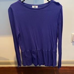 Old Navy Long-sleeve Peplum Top
